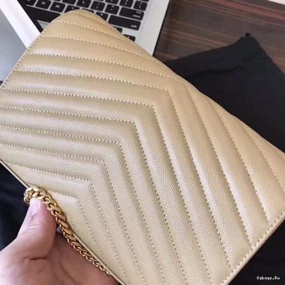 CHAIN MATELASSÉ YSL WALLET CASSANDRE 0809